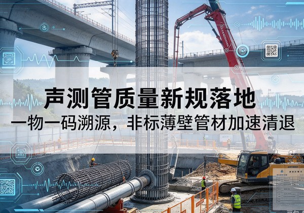 滨湖声测管质量新规落地，一物一码溯源，非标薄壁管材加速清退
